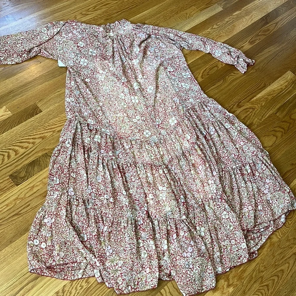 NWT Free People Feeling Groovy Maxi Red combo Size Small or Medium